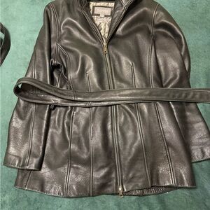 Wilsons Leather Dark Leather Jacket DID NOT FIT SO WAS NOT ABLE TO WEAR